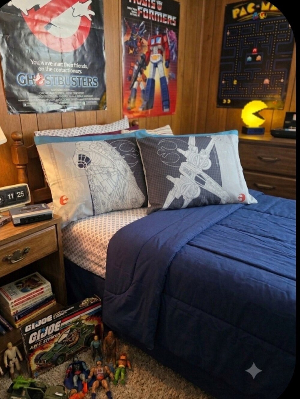 Star Wars Blueprint Pillowcase Standard X-Wing Millennium Falcon Kohl's Reversib